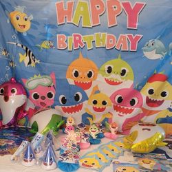 Baby Shark Birthday Decorations 