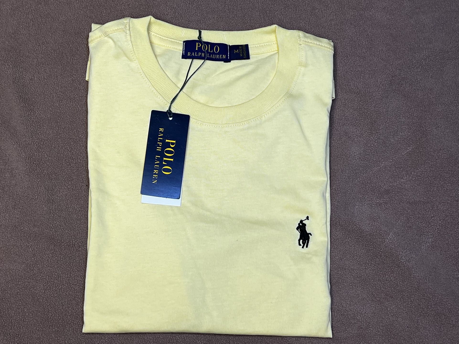 Polo Ralph Lauren Men’s Crewneck T-Shirt Yellow Size M New