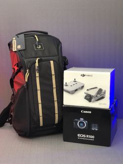 Canon R100  with 18-45mm, DJI Mini 3 Drone, RC-N1 and pro Padded Camera Bag  Sport Bundle Special  #Back2School