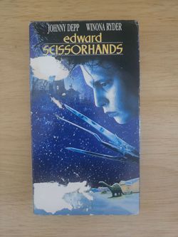 Antique VHS Edward Scissorhands Movie