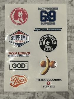 SUPREME STICKERS  (HYSTERIC EDITION)