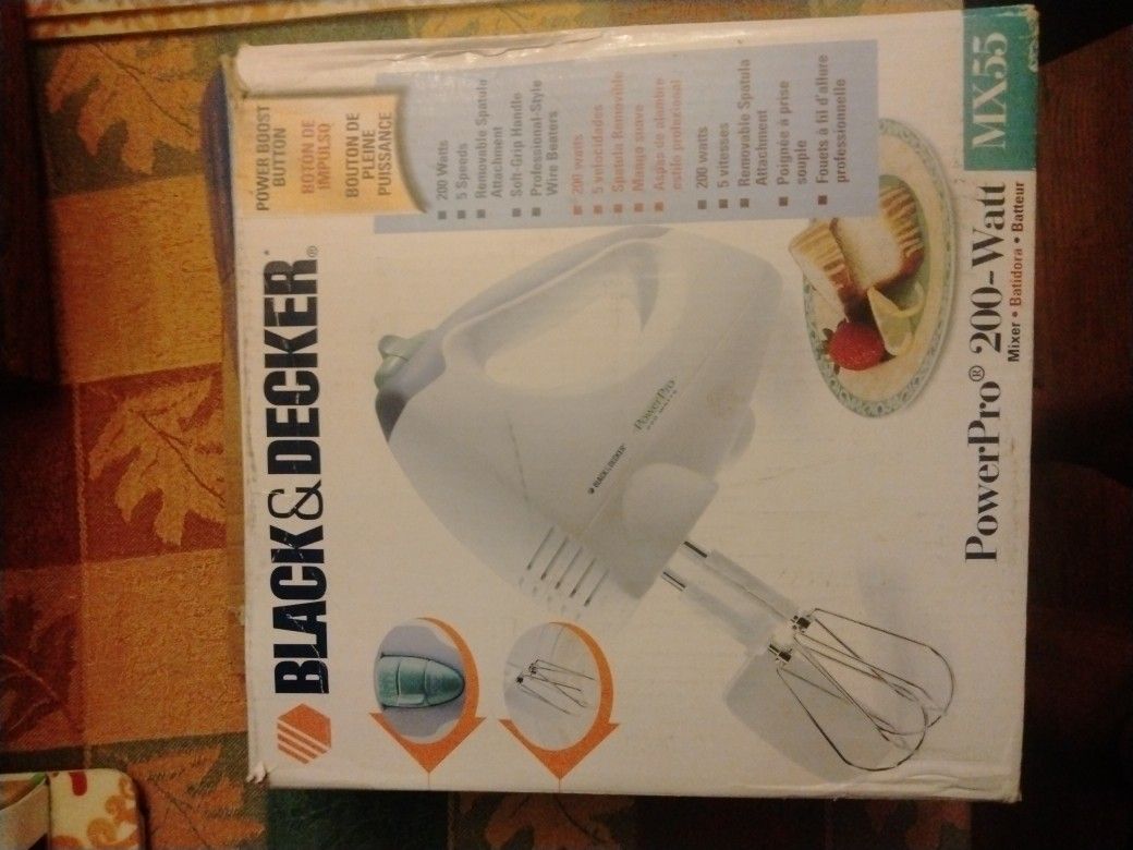 Black And Decker Mixer New