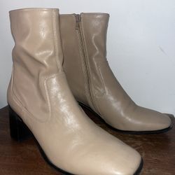 Jeffrey Campbell Jerem Taupe Boots Size 7.5