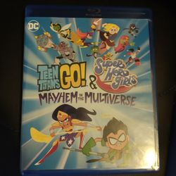 Teen Titans Go And DC Super Hero Girls Mayhem In The Multiverse Blu Ray DVD Only