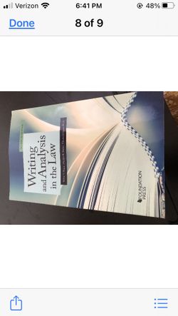 Writing and Analysis in the Law 7th Edition
