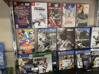 PLAYSTATION XBOX NINTENDO SWITCH GAMES 