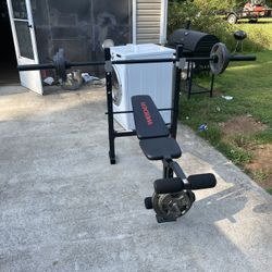 Work Out Bench With Weights