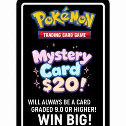 Pokeman Crown Graded Mystery Card Guaranteed To Be 9 Or Higher 