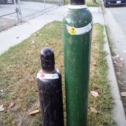 Oxy. And Acetylene Tanks