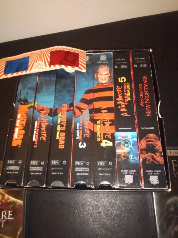 Nightmare On Elm Street Vhs & 2 Dvd