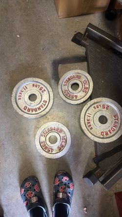 Standard Weight Plates Set – 70 lbs Total