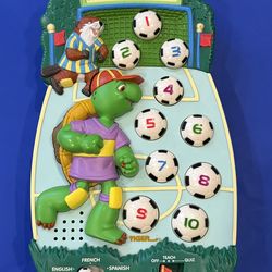 Vintage Franklin The Turtle Electronic Tri-language Learner Handheld Game Tiger