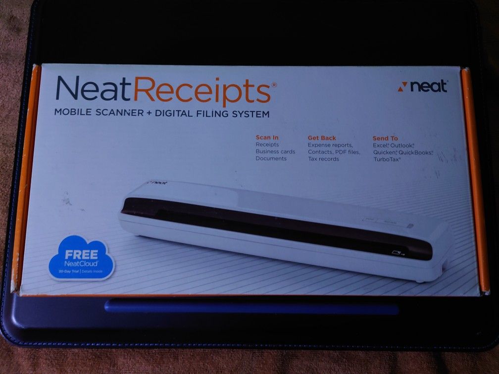 Neat Receipts Mobile Scanner + Digital Filing System NM-1000