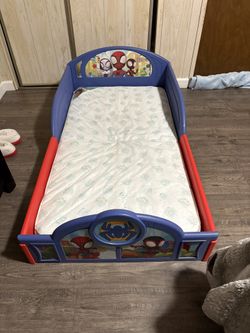 Spiderman Bed With Mattress And Minnie Mouse Bed With Mattress