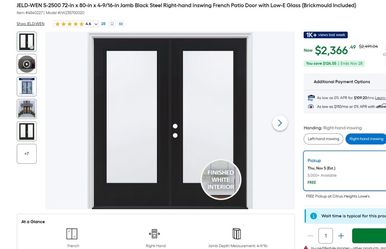 Double door - Jeld Wen - Black