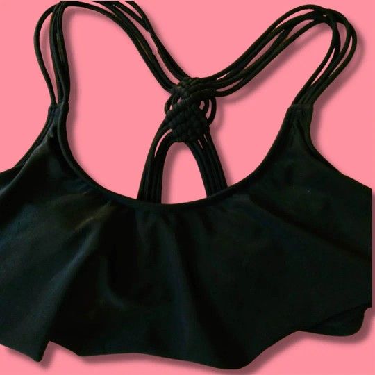 Bikini Top | Bikini | Swim | Black | Small | NEW | NWOT |