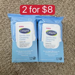 Cetaphil Cleaning Wipes 2 For $8