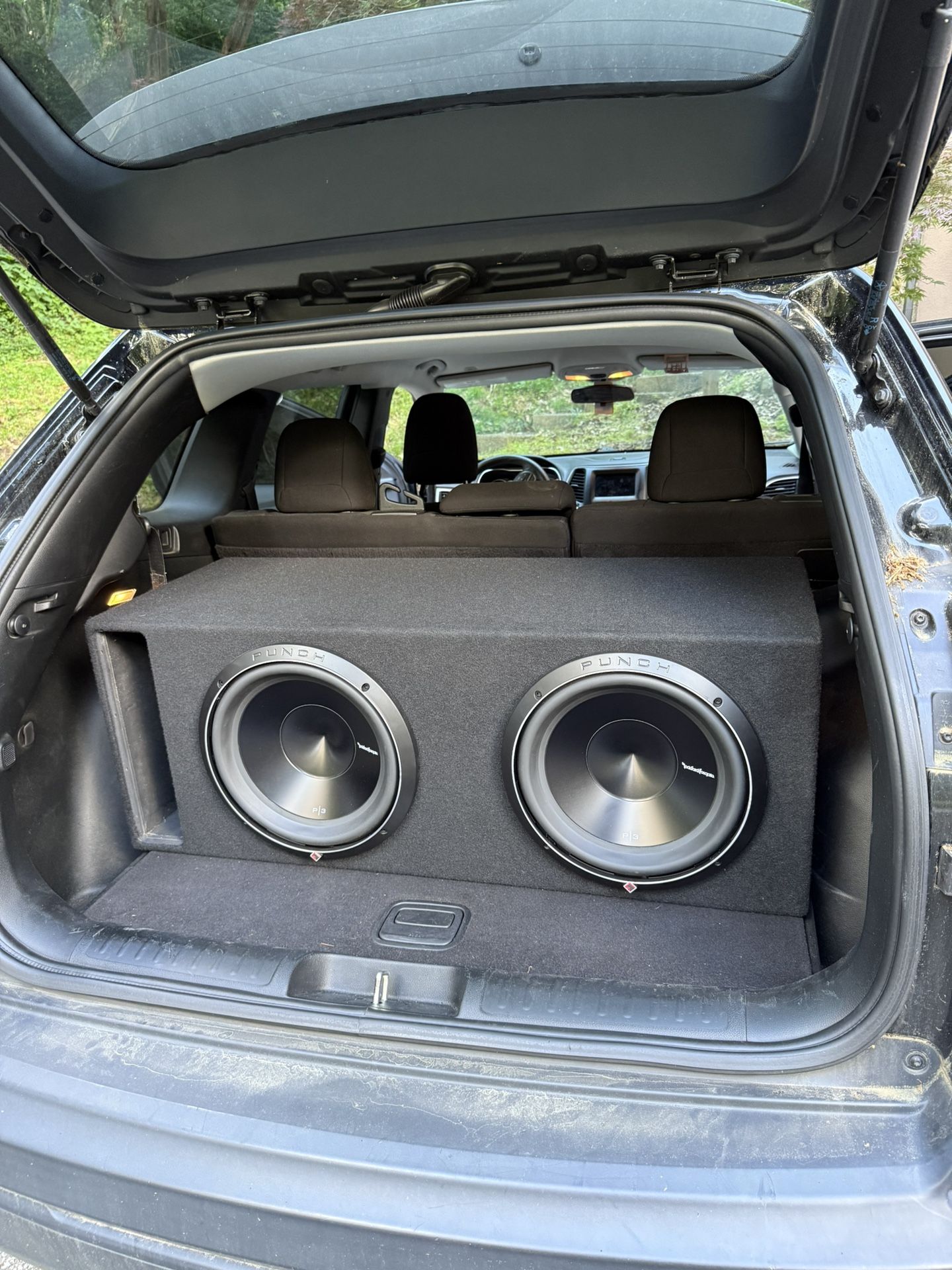 Rockford Fosgate Punch 3- 2x12", with custom made box and Punch 1000 watt 2-channel amplifier