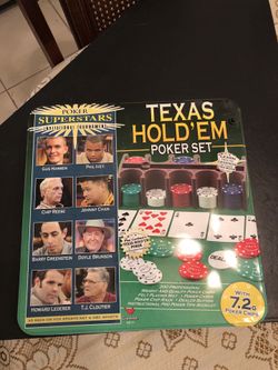 Texas Hold’em table pad and game