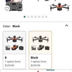 4k Hd Foldable Drone Camera Red And Black Options Easy To Use And Fun 