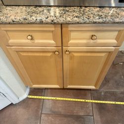 Solid Maple Cabinets - Amazing Condition