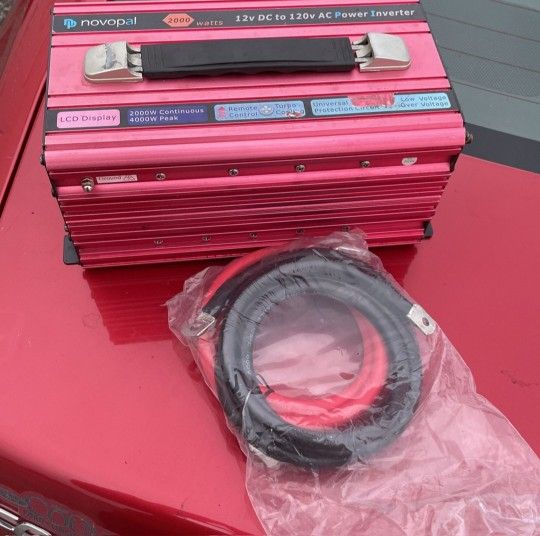 Novopal 2000W Power Inverter – 12V DC to 110V AC (Used, Works Great)