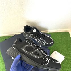 (NEW) Dior B30 Black Designer Shoes Size 10