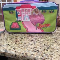 Vintage Mattel Barbie Large Suitcase Luggage 1991