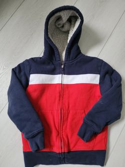 Children's Place Zip-up Fleece-lined Hoodie - Size 5/6