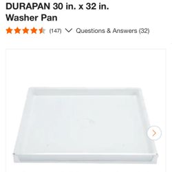 DURAPAN 31 in. x 33 1/2 in. Washer Pan