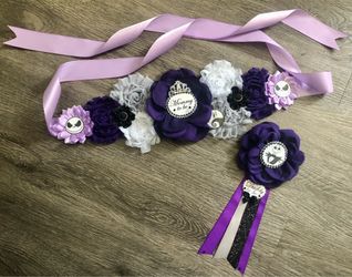 Maternity sash/Cinto de maternidad/ Hecho a mano/Handmade/Mommy to be belt/Baby Shower belt/ Baby Shower Idea