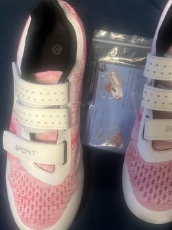 Cycling shoes, size 40 brand, new pink and white