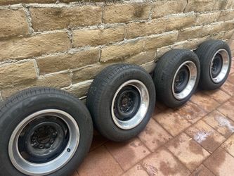 Rally rims complete with tires 15 inch