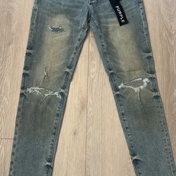 Purple jeans
