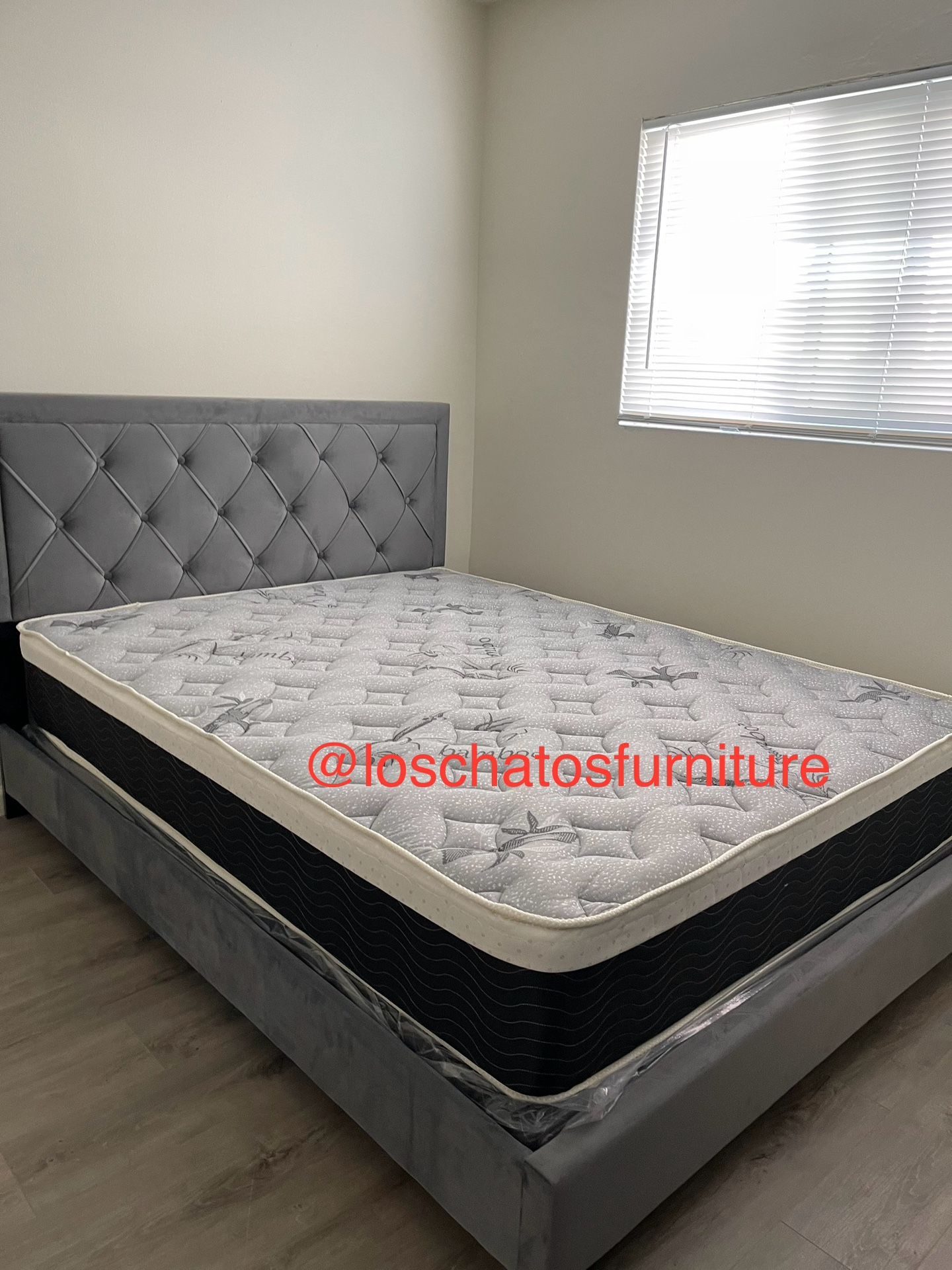Queen Bed Frame With Mattress 