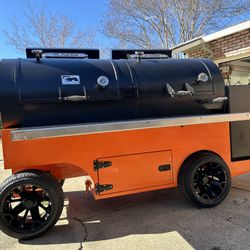Bbq Smoker. Yoder Frontiersman. Mobile On Wheels