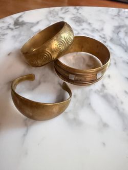 Brass Bangles - Vintage