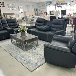 3PC Recliner Sofa Set (( Take It Home 🏠With $10 Down ))