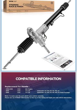 KAX Power Steering Rack and Pinion Assembly for 1 Civic(https://offerup.com/redirect/?o=RXhjLlNp) Hydraulic Power Steering Replaces OEM 26-1769 Size: