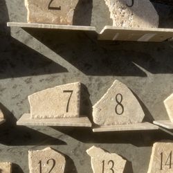 Stone Table Numbers For Wedding