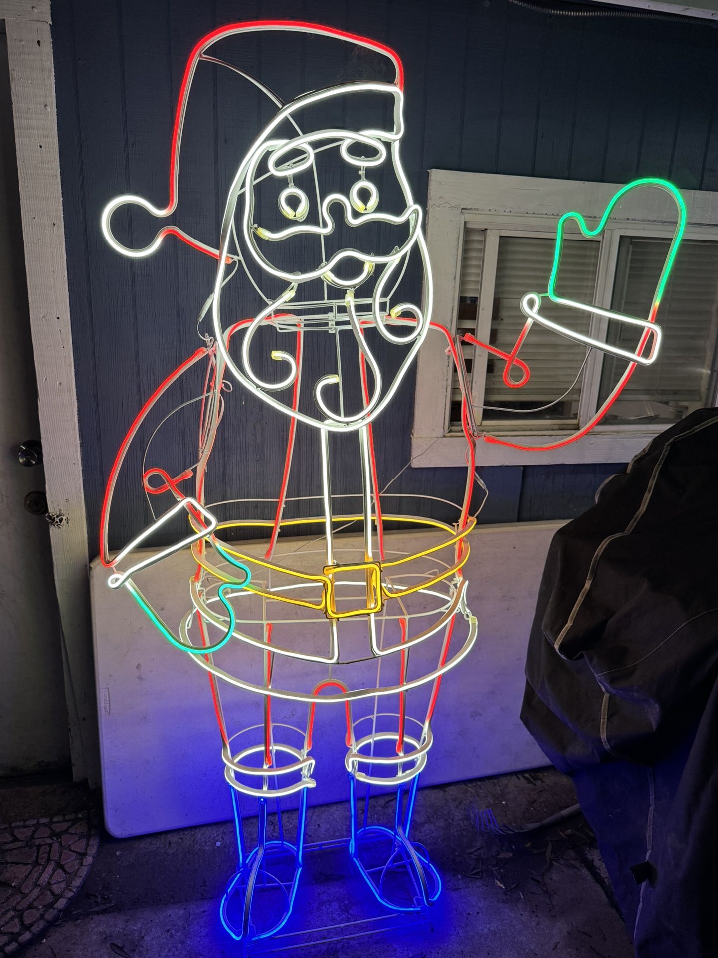 Santa Claus Christmas Neon Light Fixture Decoration (Brand New)