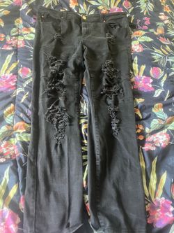Black Ripped Jeans For Men Size 40/32