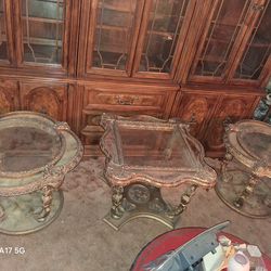 Vintage Hollywood Regency-style End Tables