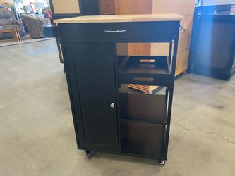 TARGET Black Rolling Utility Cart With Drawers