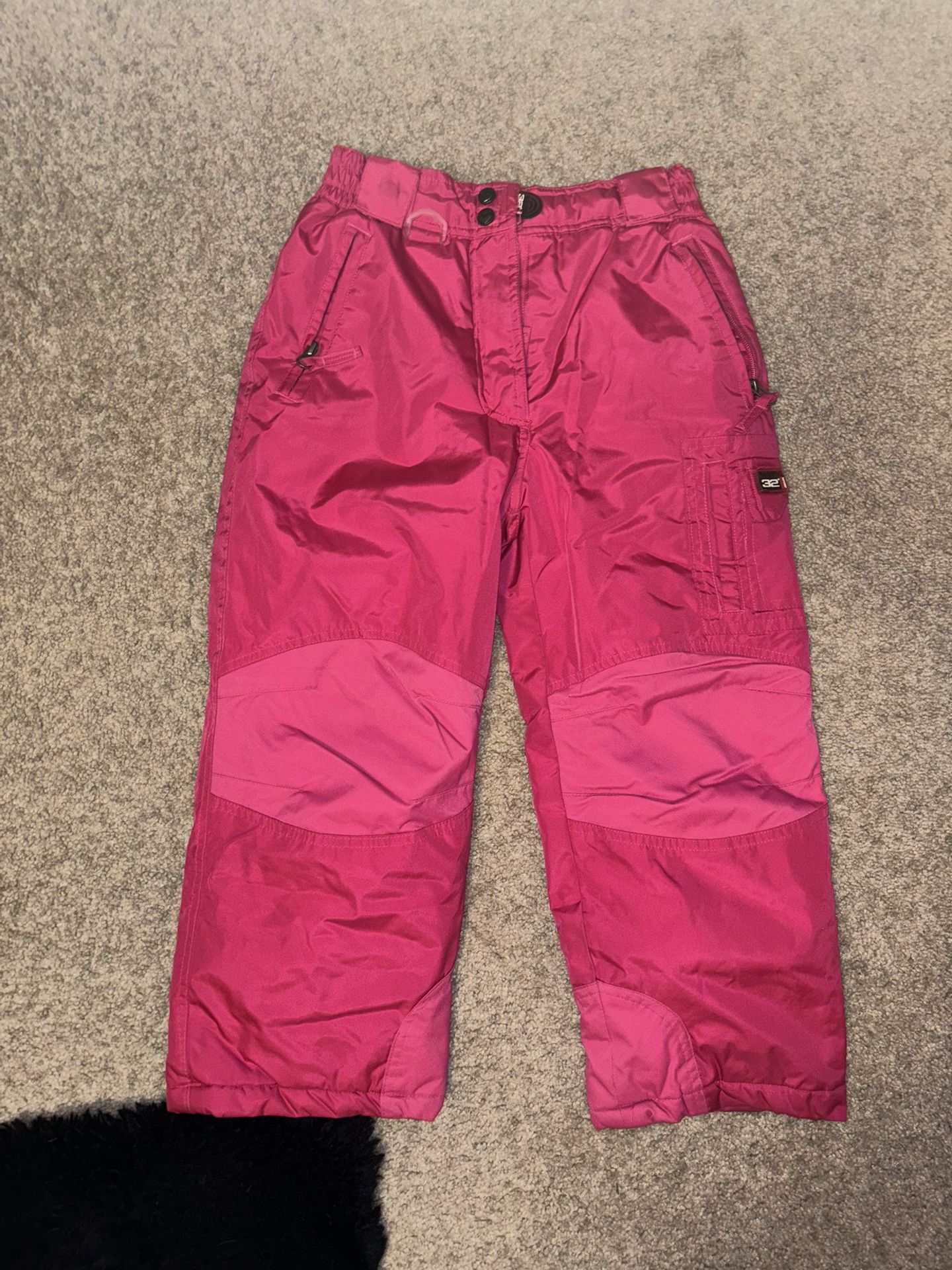 girls snow pants size 7/8