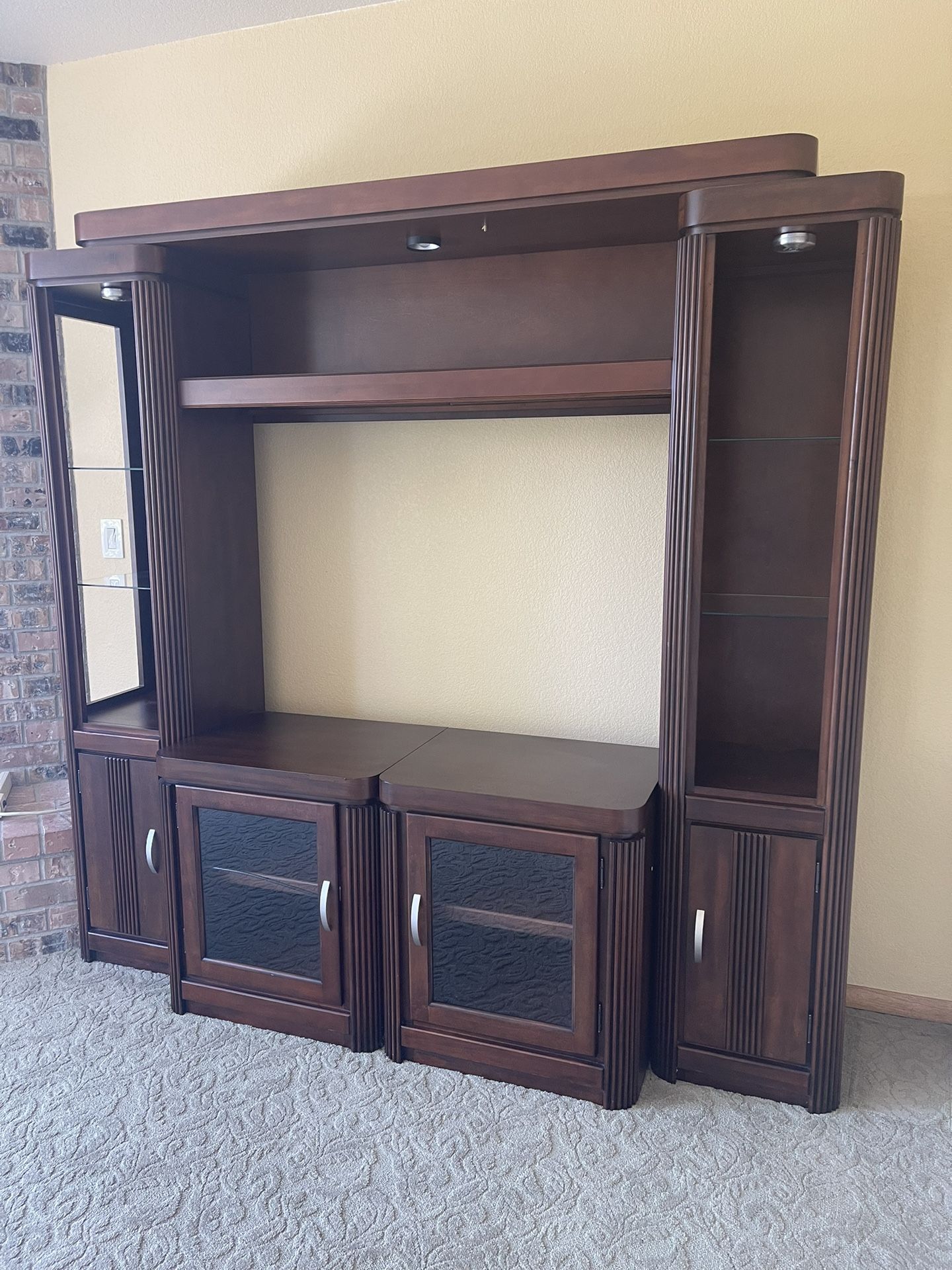 Cherry Wood Entertainment Center