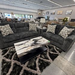 2 PC SOFA AND LOVESEAT