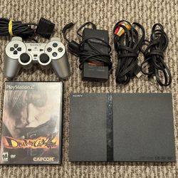 PS2 Slim + Devil May Cry 2