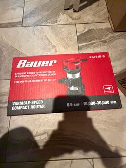 Bauer Variable-Speed Compact Router