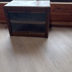TV stand, walnut used, normal wear 28x16 1/2